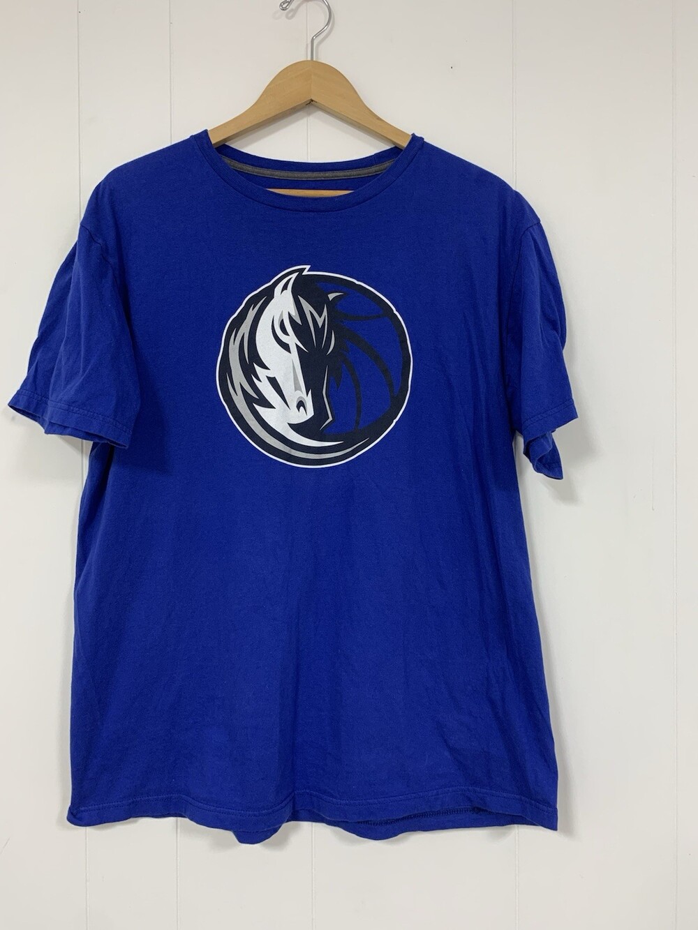 Dallas Mavericks Fanatics T-Shirt XL Blue NBA Basketball Logo Tee